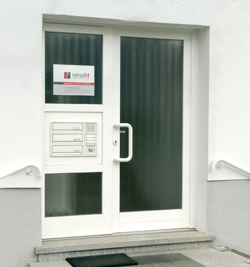 Eingang rehaft Laichingen